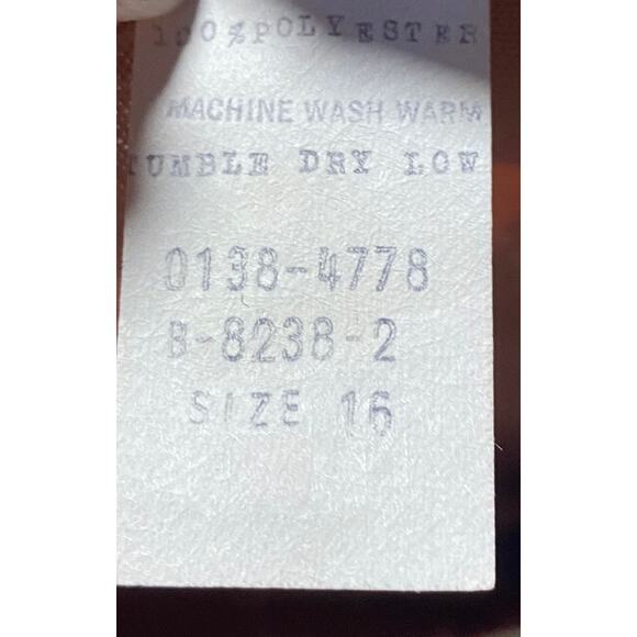 Vintage 70s Floral Print Matching Skirt Set Button Neck Tunic Midi Maroon Small - Picture 12 of 12